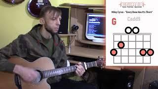 #InSessionWith Miley Cyrus - Every Rose Has It's Thorn  Guitar Chords Lesson #RepetoBaza