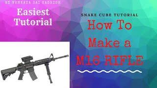 How to make a "M16 RIFLE" with your 48 Piece Snake Cube | By Planet KVSK