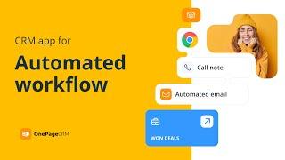 CRM for Automated Workflows & Sales Activities | CRM Automation