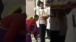 Matha B.Manjamma Jogati Kala Lok Nritya Receive Padma Shri Award