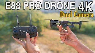 E88 Pro 4K Dual Camera Drone Flying | E88 Drone Camera Test | E88 Pro Camera Drone Flying Test