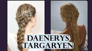 Прическа в стиле Дейенерис Таргариен  Игра престолов  Daenerys Targaryen hairstyle tutorial