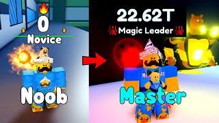 Reached 20 Trillion Power! Defeat All Boss Solo! Noob To Master - Sorcerer Fighting Simulator Roblox