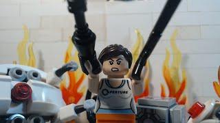 Lego portal with a gun