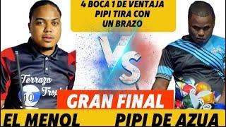 PIPI DE AZUA  VS EL MENOL DE PUERTO PLATA 4 TRONERA 1 BOLA 10 RD$100,000 CARRERA 8