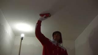 How to wipe the ceiling after putty before painting