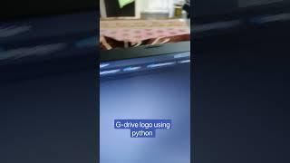 #13. gdrive logo using python / how to make design with python/python no love #python