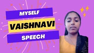 Speech about Myself by Vaishnavi | G Siddharth english speaking academy.