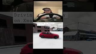 Dangerous driving snow Xmas day 🫣beamngdrive #dangerousdriving#icyroadsdriving#simulationscary