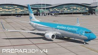 Prepar3D v4.5 | Buenos Aires to Santiago | SAEZ-SCEL | PMDG 737-800NGX WL | P3D