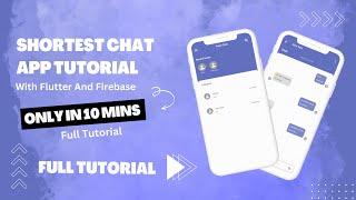 Build Chat App With Flutter & Firebase In Just 10 Minutes | [2024] #flutter #flutterfirebase