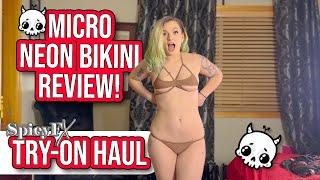 Micro and Playful Bikini Try on Haul with | SpicyFX