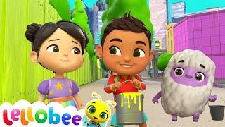 Teamwork Fun! Ella and Friends Make the Farm Shine!  |  Lellobee Kids Songs & Cartoons!