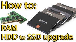 How to upgrade RAM and SSD / Hard Drive in Packard Bell Z5WT3