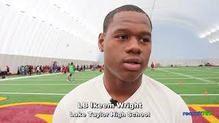 recruit757 Sparta Science Showcase at Washington Redskins Park  Ikeem Wright Intv