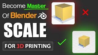 Understanding Scale in Blender for 3d Printing