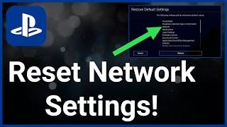 How To Reset Wifi Or Network Settings On PS4