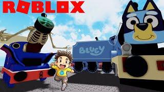 ROBLOX BLUEY THOMAS GOES TO SHED 17  ! || Roblox Gameplay || Konas2002