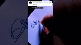 Akshit name signature style#comment your name#a name signature#calligraphy#a name design#music