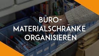 Gemeinsam genutzte Büromaterialschränke organisieren | Büro-Kaizen