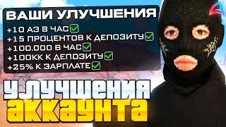 КУПИЛ ВСЕ УЛУЧШЕНИЯ НА АККАУНТ И ТЕПЕРЬ ПОЛУЧАЮ 100КК В ПЕЙ ДЕЙ НА АРИЗОНА РП!