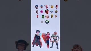 Spider-man Vs anaya & thor Vs the rock monkey bhoot super hero venom captain try correct head wow 🫣