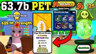 I GOT NEW 63.7b PET From Pirate Event On Arm Wrestling Simulator (Roblox)!