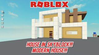 How to make Modern House #5 in | Roblox - Skyblock