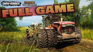 SnowRunner - Season 8: Grand Harvest | FULL GAME ALL Missions contracts