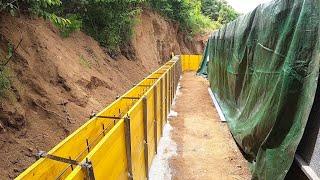 Mur en béton coffré sixième partie