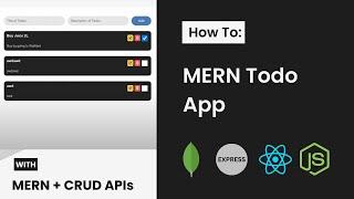  MERN Stack Project Preview || To-Do App with CRUD ️