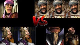 EMIR VS 3 SULTANS VS 2 PHILIPPS VS WAZIR PIG | Stronghold Crusader Ai Battle