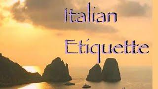Italian Etiquette #28