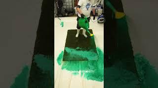 Green Grass Rug Insane Cleaning Makeover #rugcleaning #asmr #satisfying #beforeandafter