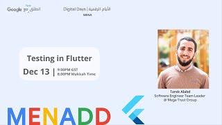 Testing in Flutter (Tarek Alabd)