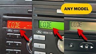 How To Get Ford Fiesta Radio Code