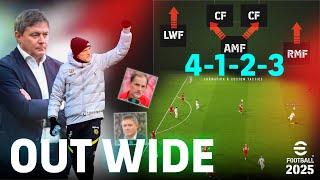 eFootball 2025 - 4-1-2-3 Out Wide - Formation & Custom Tactics | PC Gameplay