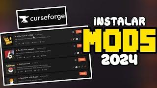 La manera MAS FÁCIL de INSTALAR MODS en 2024 - Curse Forge APP - Minecraft