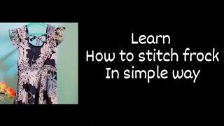 stitch frock in a simple way cutting and stitching#telugu #fashion #frock #explore #explorepage