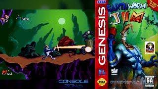 Earthworm Jim (Червяк Джим) - прохождение игры (Sega Mega Drive, 16-bit)