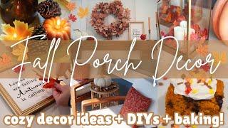 Cozy Fall Porch Decor 2024! Fall Front Porch Decorate With me! DIY Fall Porch Decor