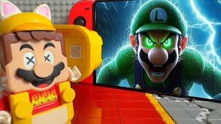 Luigi is trapped in Bowser's Fury! Who will save him? Lego Mario Story