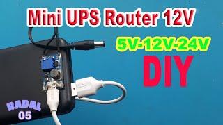 DIY -12V Mini UPS Router 12V Electronic DIY Creative Ideas