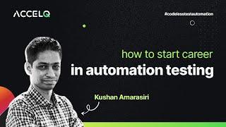 How to start career in automation testing?