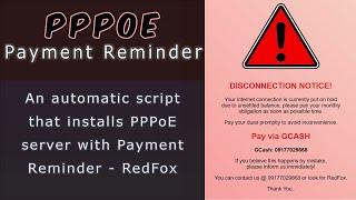 PPPoE and Payment Reminder Auto Script (ROSV6 and ROSV7)