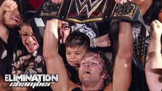 WWE Network: Dean Ambrose walks off with the title: WWE Elimination Chamber 2015