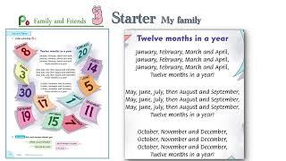 Song in Family and friends Level 3 Unit Starter _ Twelve months in a year | Let's sing karaoke!