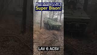 A rare Canadian LAV 6.0 ACSV spotted with the Ukrainian Army