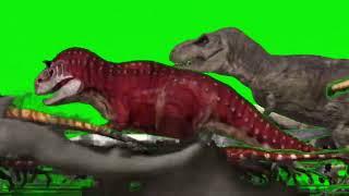 Jumanji Stampede But Dinosaurs Green Screen (No T Rex)