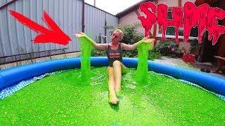 БАССЕЙН ЛИЗУНА  SLIME POOL CHALLENGE Самый ГИГАНТСКИЙ СЛАЙМ БЕЗ КЛЕЯ Челлендж BATH Лизун Из Воды